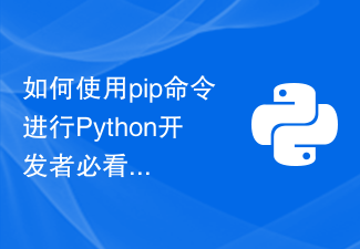 如何使用pip命令进行Python开发者必看的安装方法详解