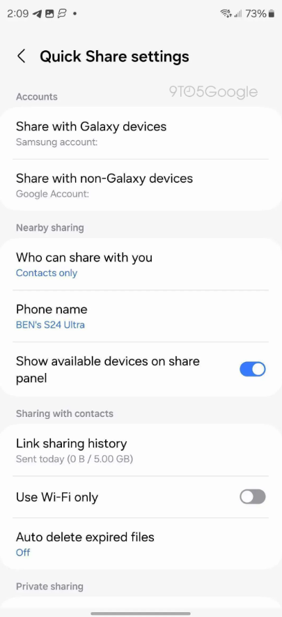 谷歌三星联手，Galaxy S24系列手机预装新版Quick Share功能