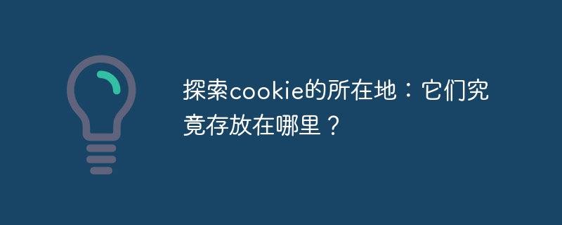 探索cookie的所在地：它们究竟存放在哪里？