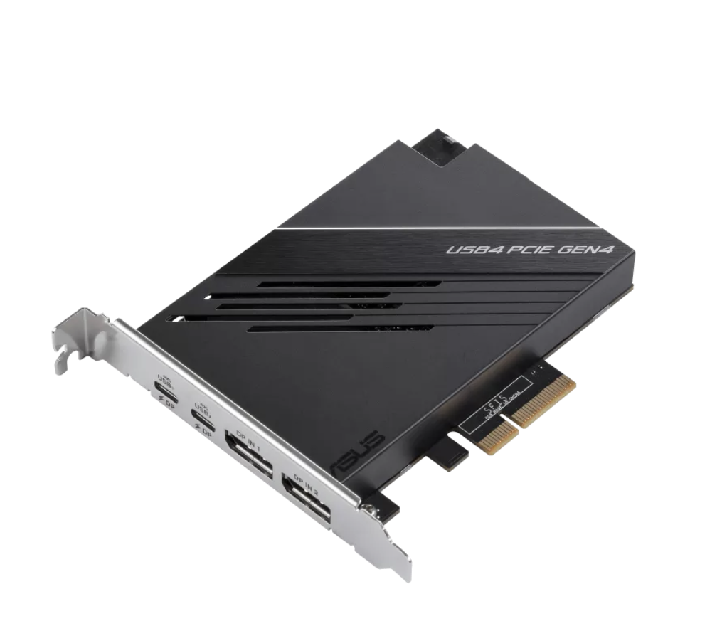 华硕推出 PCIe USB 4 扩展卡：40 Gbps 双向带宽、2C + 2 DP 接口设计