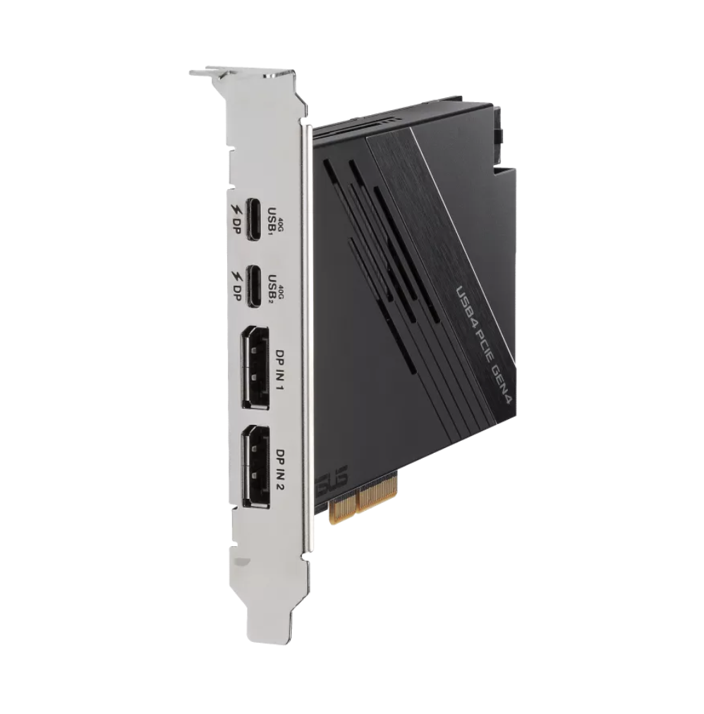 华硕推出 PCIe USB 4 扩展卡：40 Gbps 双向带宽、2C + 2 DP 接口设计