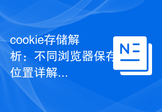 Cookie ストレージ分析: さまざまなブラウザーでの保存場所の詳細な説明