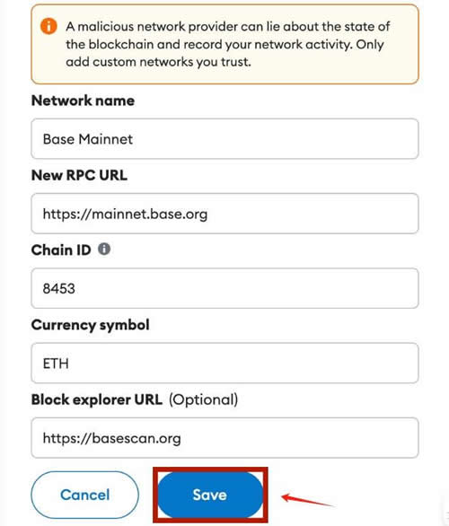 Base network interaction method and interoperability tutorial with Little Fox Wallet