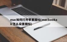 乔布斯如何设计苹果标志(macbookair如何更改图标设置)