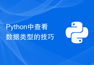 Tips for viewing data types in Python-Python Tutorial-php.cn