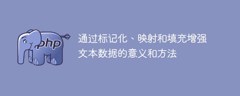 향상을 위한 텍스트 데이터의 토큰화, 매핑 및 채우기의 중요성과 방법