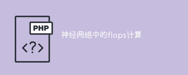 计算神经网络的浮点操作数（FLOPS）