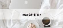 mac文件打印？