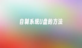 집에서 시스템 USB 플래시 드라이브를 만드는 단계