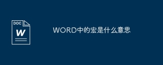 WORDのマクロの意味を理解する