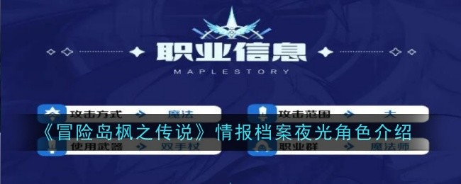 Luminous Character Revealed: Intelligence Files in Maplestory of MapleStory