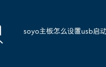 如何在soyo主板上设置USB启动功能？
