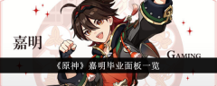 嘉明毕业面板整体信息概览