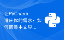 让PyCharm适应你的需求：如何调整中文界面设置
