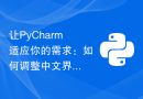 让PyCharm适应你的需求：如何调整中文界面设置