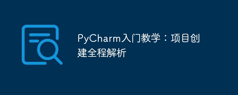 Lernen Sie PyCharm: von der Projekterstellung bis zur umfassenden Analyse