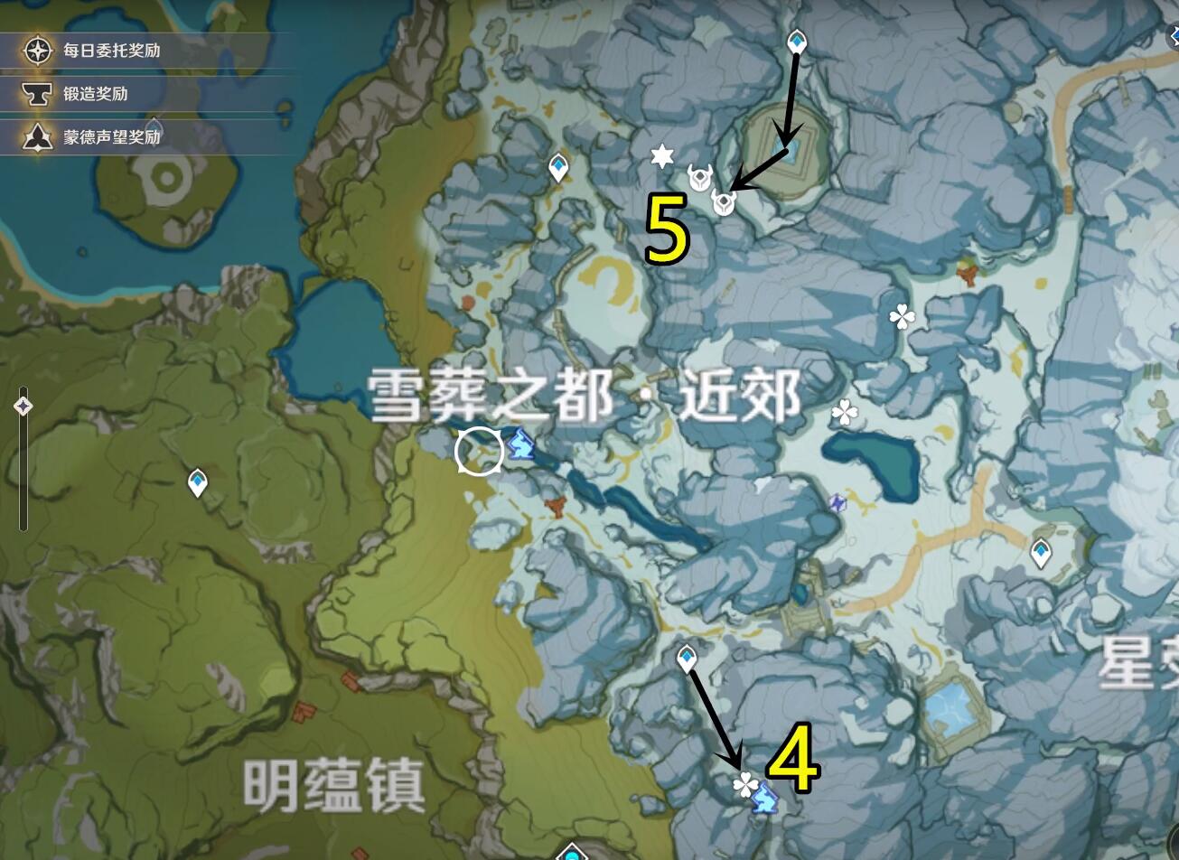 List of Star Silver Ore Distribution Maps in Genshin Impact