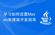 学习如何设置Maven来提高开发效率