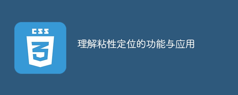 끈끈한 포지셔닝의 응용과 기능에 대한 심층적인 이해