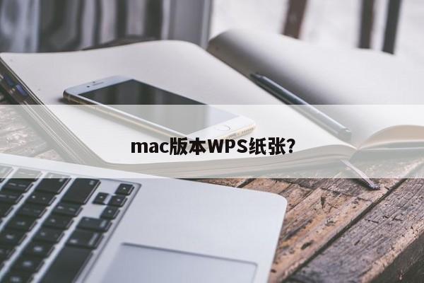 mac版本WPS纸张？