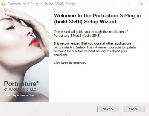 How to install the portrait dermabrasion plug-in