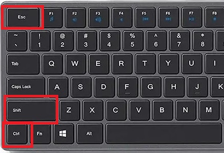 What are the shortcut keys for computer task manager
