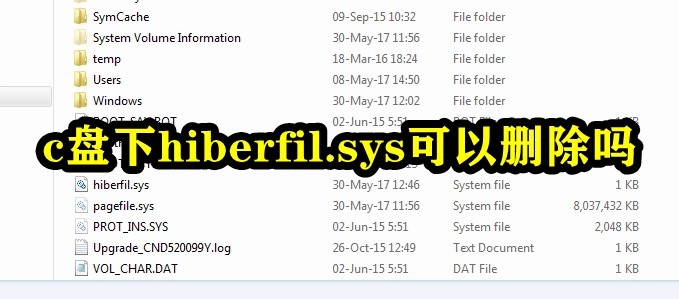 Pouvez-vous supprimer le fichier hiberfil.sys sous le lecteur C ?