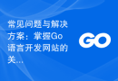 常见问题与解决方案：掌握Go语言开发网站的关键信息