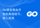 Go语言爬虫开发的高级技巧：深入应用