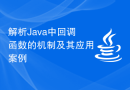 解析Java中回调函数的机制及其应用案例