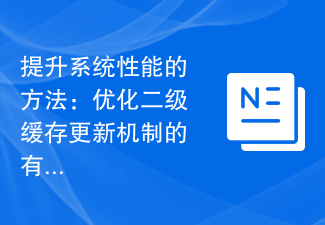 提升系统性能的方法：优化二级缓存更新机制的有效利用