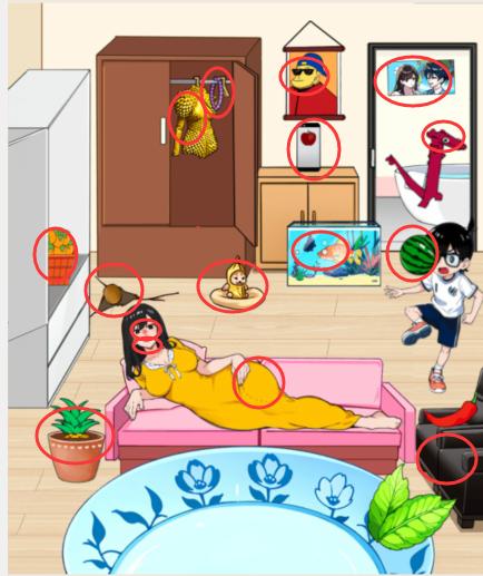 Only My Eyes Are Good Crazy Fruit Fishing Guide to find all the fruits in the bowl and clear the level