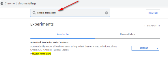 How to set a black background in Google Chrome