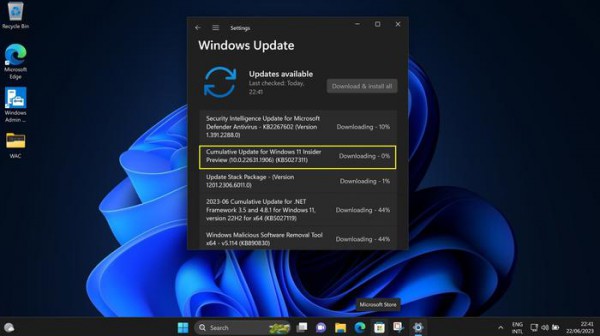 Microsoft が Win11 Build 22621.1906 アップデートをリリース: システム トレイで時刻と日付の詳細が非表示になる可能性がある