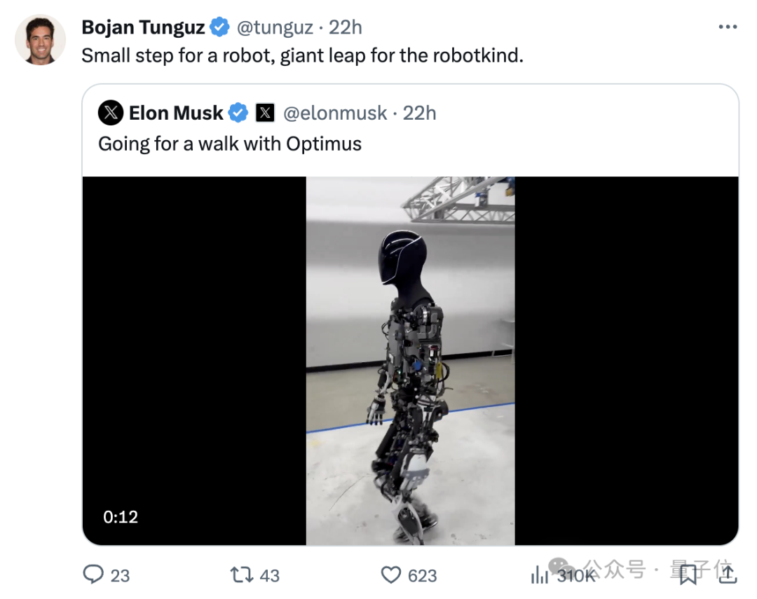 Musk : marcher avec Optimus Prime