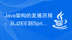 The development history of Java architecture: from J2EE to SpringBoot