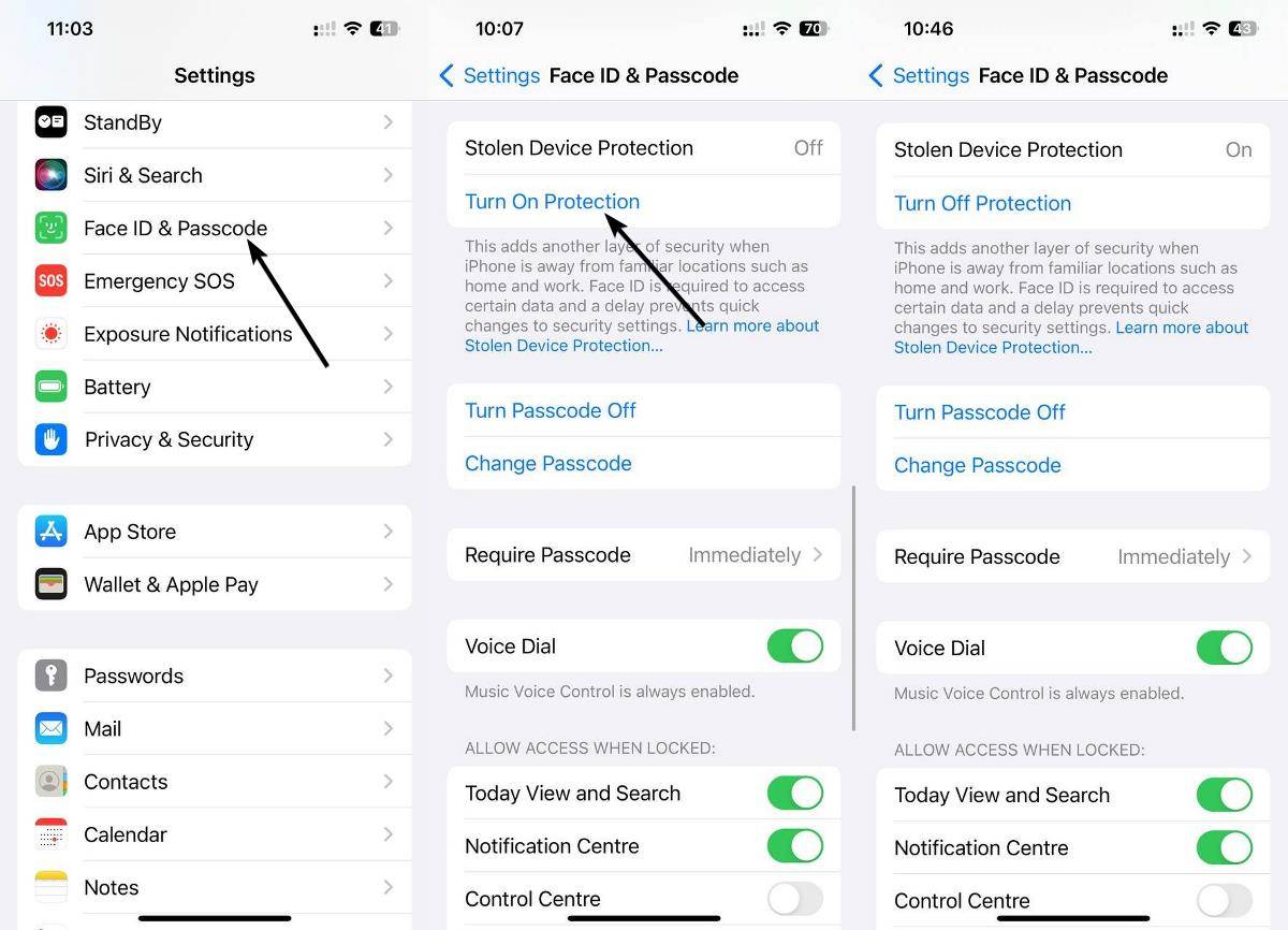 How to enable stolen device protection on iPhone