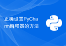 正确设置PyCharm解释器的方法