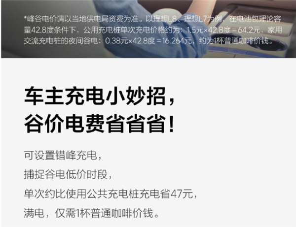 理想汽车推出自研7kW交流充电桩，错峰充电省钱省心