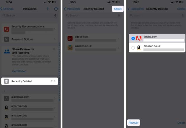 How to Recover Recently Deleted Passwords on iPhone, iPad and Mac