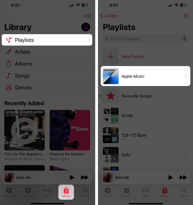 How to create a playlist with Apples built-in music player (iOS17 tutorial)