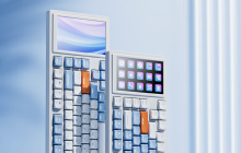 黑爵推出 AKP815 有线矮轴机械键盘:Gasket 结构、自带 4.95 英寸彩屏,首发价 399 元