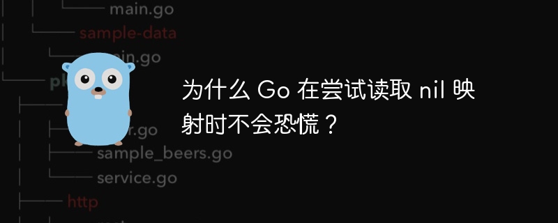 为什么 Go 在尝试读取 nil 映射时不会恐慌？