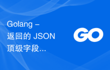 Golang - 返回的 JSON 顶级字段是可变的。如何在结构体中使用