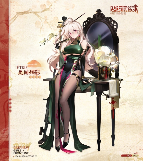 Girls Frontline PTRD mengemas kini senarai kulit bayangan lilin