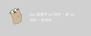 go 语言中 nil 切片、非 nil 切片、空切片