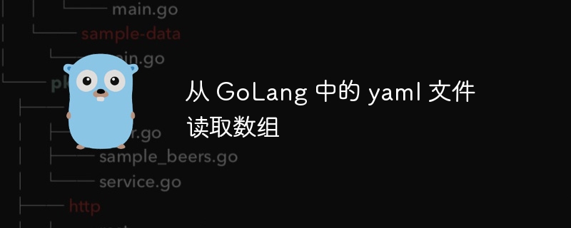 从 golang 中的 yaml 文件读取数组