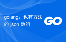 golang：也有方法的 json 数组