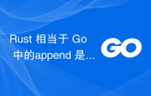 Rust 相当于 Go 中的append 是什么？
