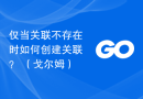 仅当关联不存在时如何创建关联？ （戈尔姆）